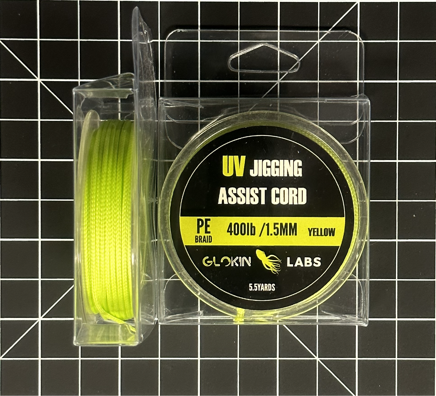 YELLOW UV ASSIST LINE PE BRAID 400lb /1.5MM
