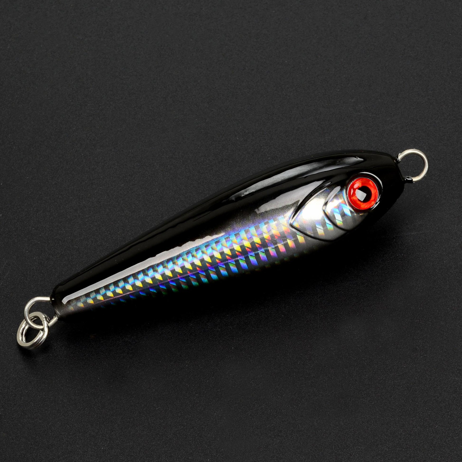black bomber fishing lure Black/Silver Atom Bomber – Glokin Labs