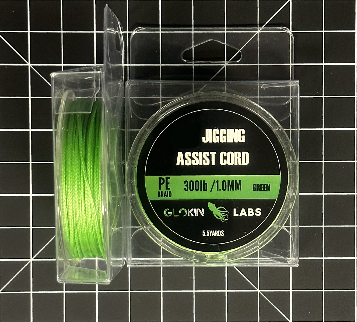 GREEN NON UV ASSIST LINE PE BRAID 300lb /1.0MM Glokin Labs